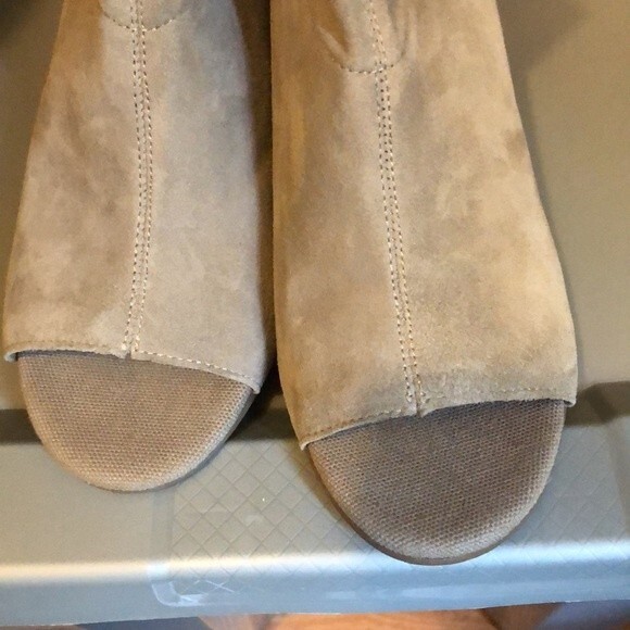 Franco sarto size 7.5 Fenwick peep toe stacked heel - Picture 9 of 11